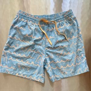Chubbies Shark Print Swim Trunks